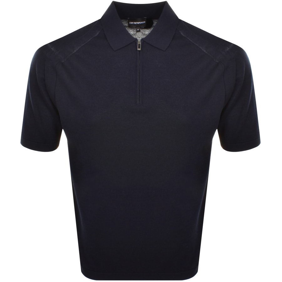 Emporio Armani Knit Polo Navy